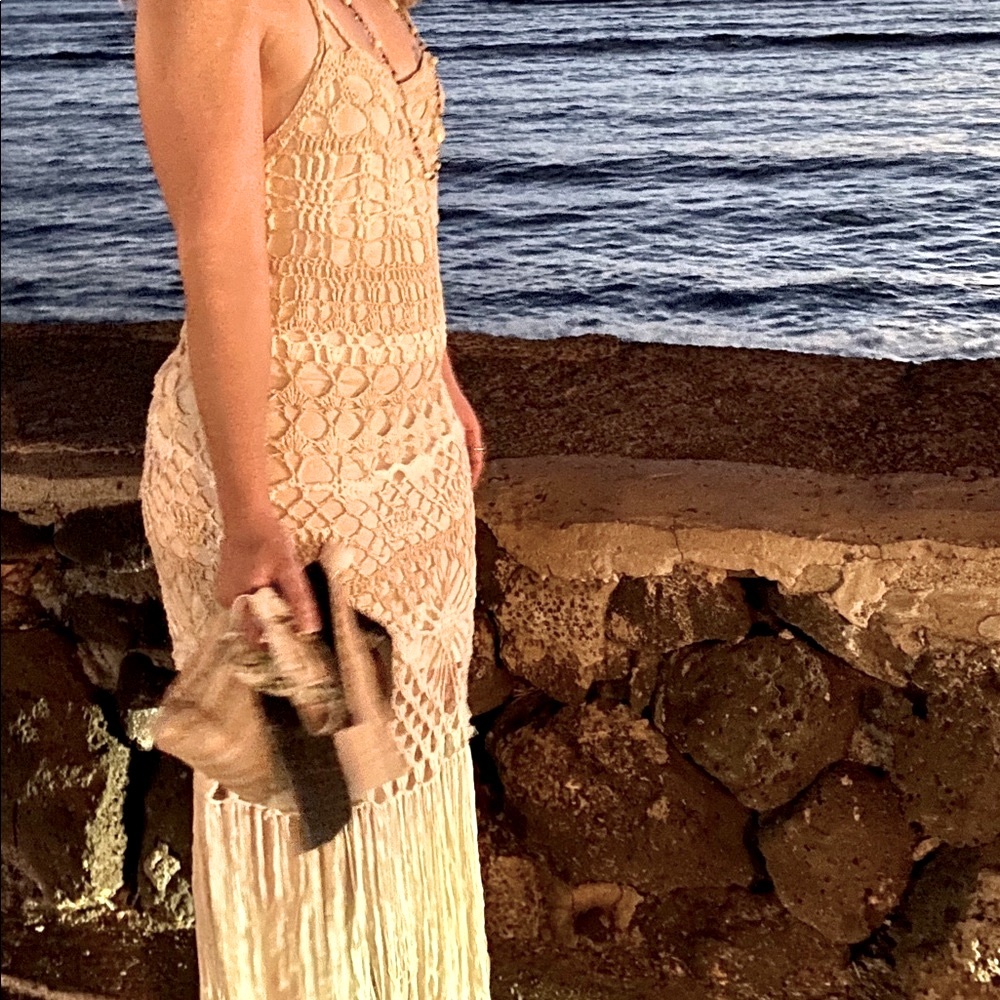 Free People Limited Edition Crochet Maxi Dress